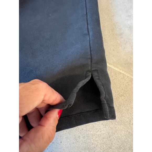 White Stag Wide Leg Crop Pants Size 14-16 Gray Drawstring Pockets 22" Inseam - Picture 3 of 4